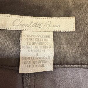 Charlotte Russe Gray Satin Shorts